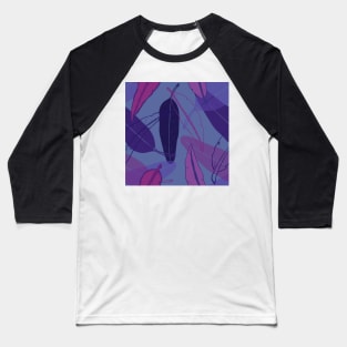 Purple Australian gum eucalyptus leaves Baseball T-Shirt